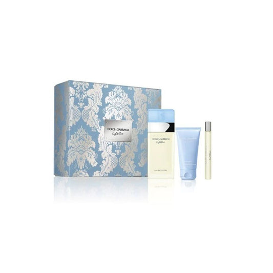 PERFUME LIGHT BLUE MUJER EDT 100 ML / 10 ML / CREMA 50 ML ESTUCHE