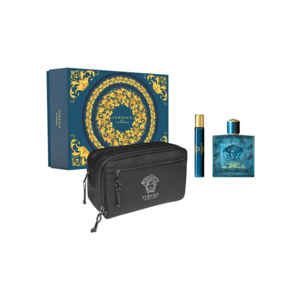 Perfume Eros Versace Hombre Edt 100 Ml / Bolso / Miniatura Estuche