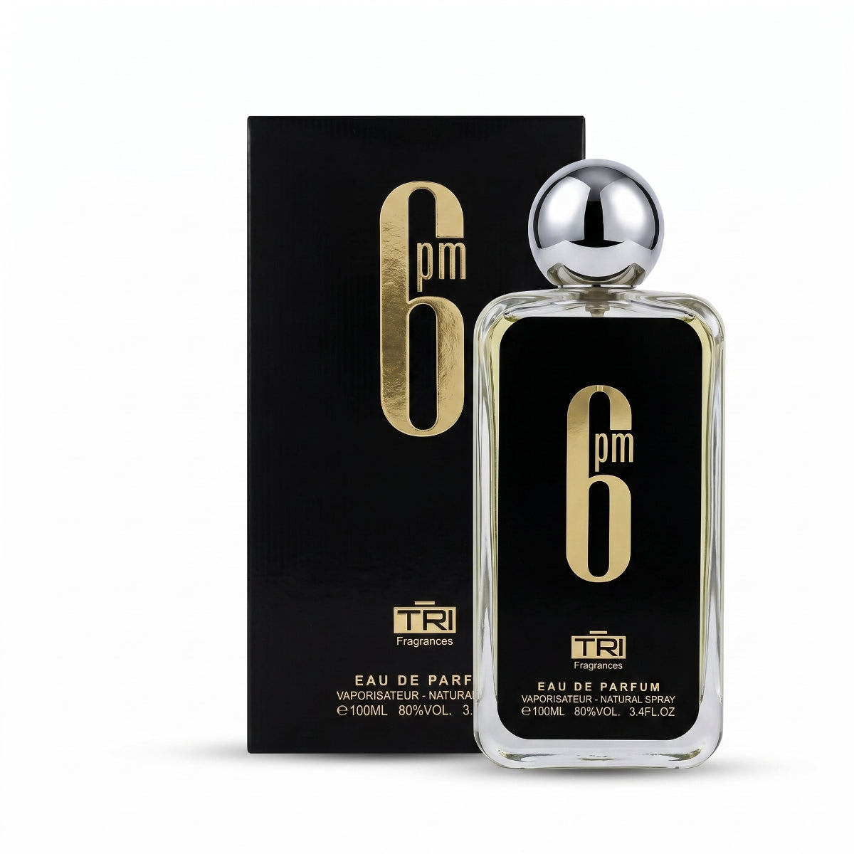 Perfume Tri 6PM Black Oriental Gourmand Hombre EDP 100ml