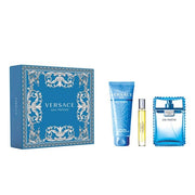 Perfume Versace Eau Fraiche Hombre Edt 100 Ml / 10 Ml / Shower Gel 150 Ml Estuche