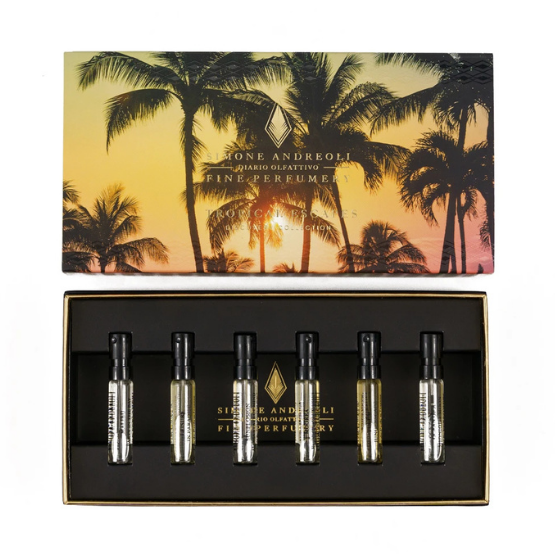 Perfume Simone Andreoli Kit Tropical Escapes Unisex Edp Intense 6 X 1,7 Ml Estuche
