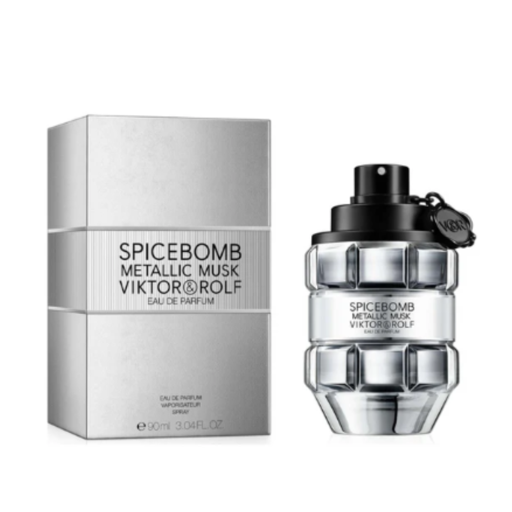 Perfume Spicebomb Metalic Musk Hombre Edp 90 Ml