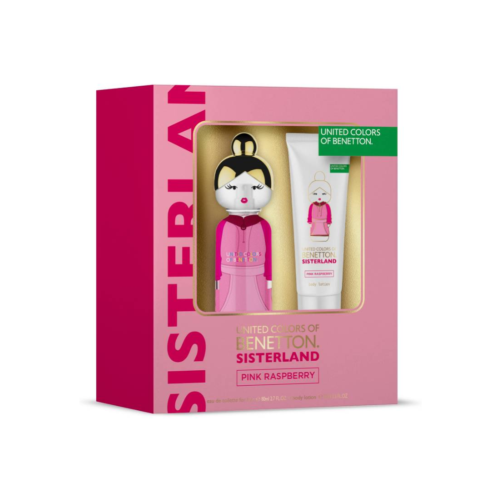 PERFUME BENETTON UNITED COLORS SISTERLAND PINK RASBERRY MUJER EDT 80 ML ESTUCHE