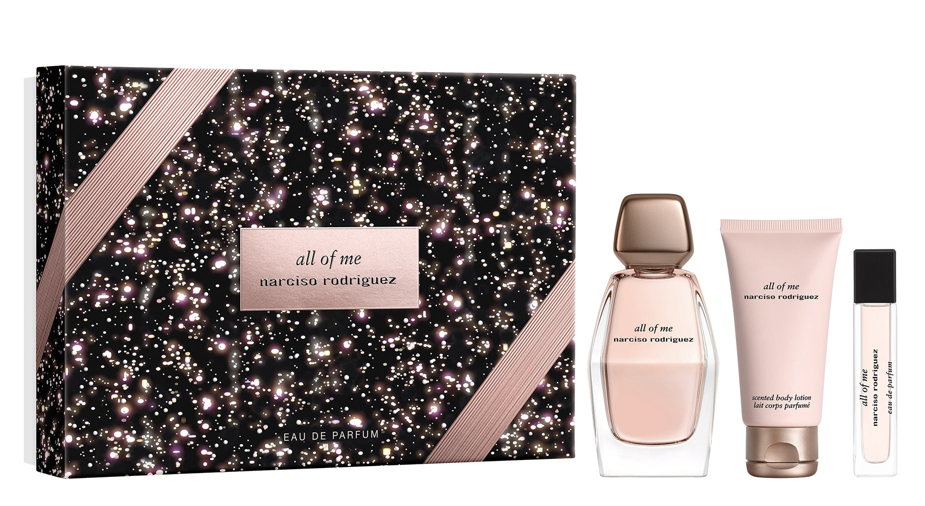 Perfume Narciso Rodriguez All Of Me Woman Dama Edp 90 Ml / 10 Ml / Body Lotion 50 Ml Estuche