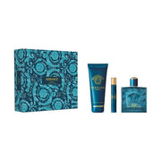 Perfume Eros Versace Hombre Edp 100 Ml / 10 Ml / Shower Gel 150 Ml Estuche
