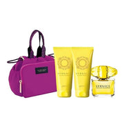 Perfume Versace Yellow Diamond Mujer Edt 90 Ml / Body Lotion 100 Ml / Shower Gel 100 Ml / Bolso Estuche