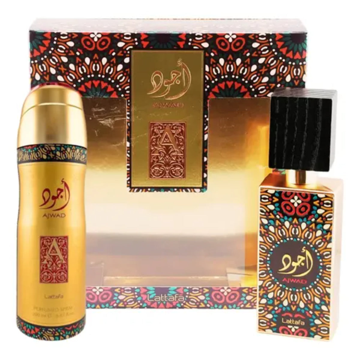 Set Lattafa Ajwad Amaderado Unisex EDP 60ml 2 Pcs