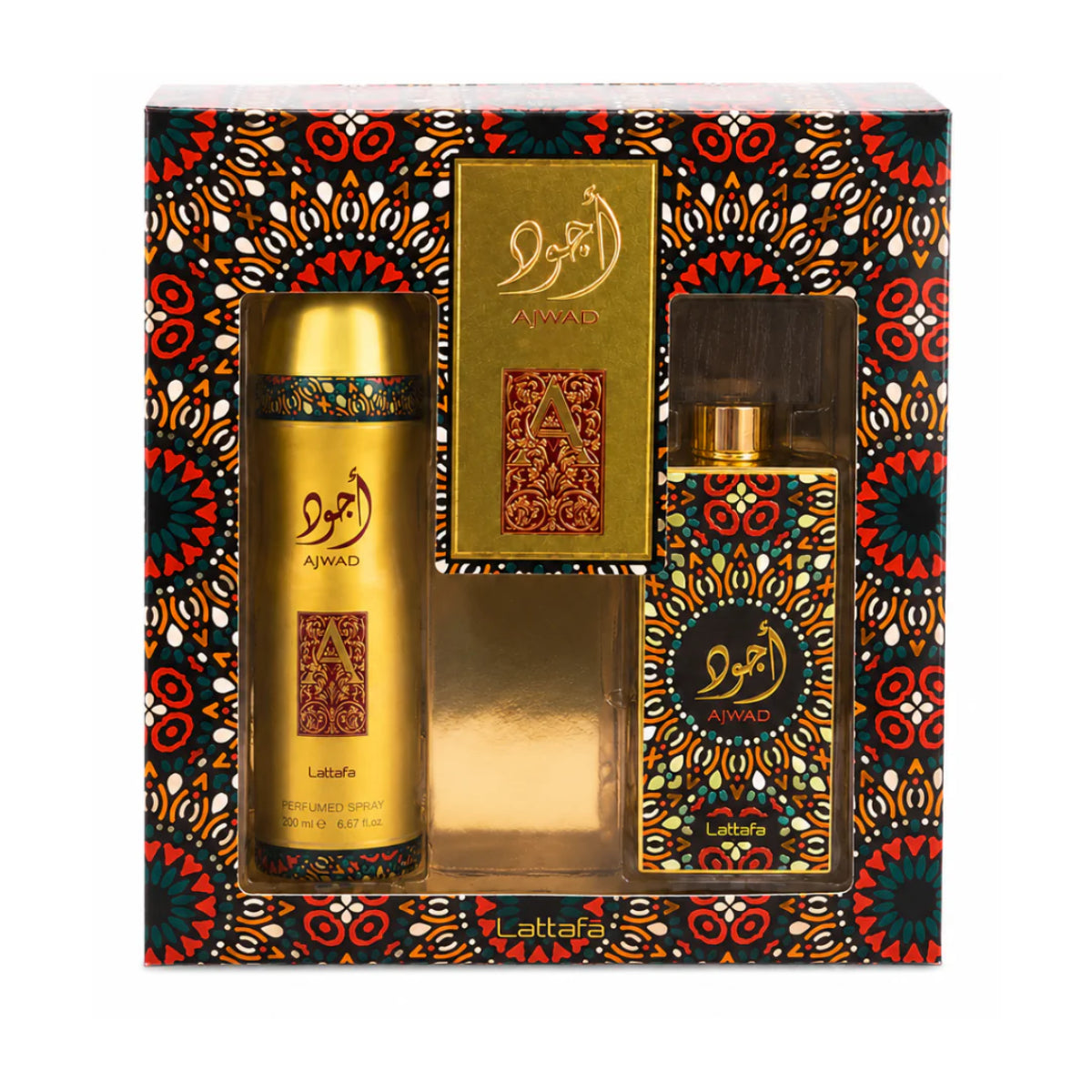 Set Lattafa Ajwad Amaderado Unisex EDP 60ml 2 Pcs