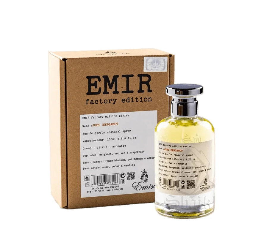 Perfume Emir Factory Edition Just Bergamot Unisex Edp 100 Ml