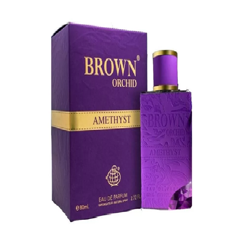 PERFUME FRAGRANCE WORLD BROWN ORCHID AMETHYST DAMA EDP 80 ML