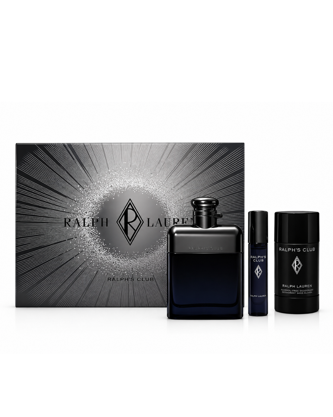PERFUME RALPH CLUB VARON EDP 100 ML / 10 ML / DEO STICK 75 ML ESTUCHE