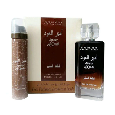 Perfume Lattafa Ameer Al Oudh Unisex Edp 100 Ml / Desodorante 50 Ml Estuche