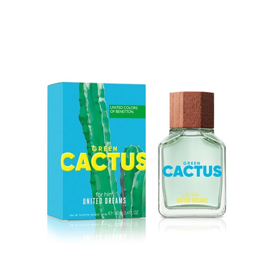 PERFUME BENETTON UNITED DREAMS GREEN CACTUS HOMBRE EDT 100 ML