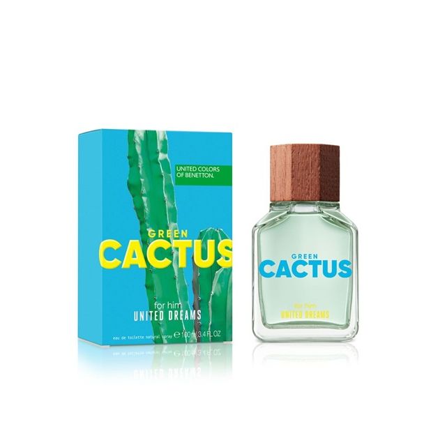 PERFUME BENETTON UNITED DREAMS GREEN CACTUS HOMBRE EDT 100 ML