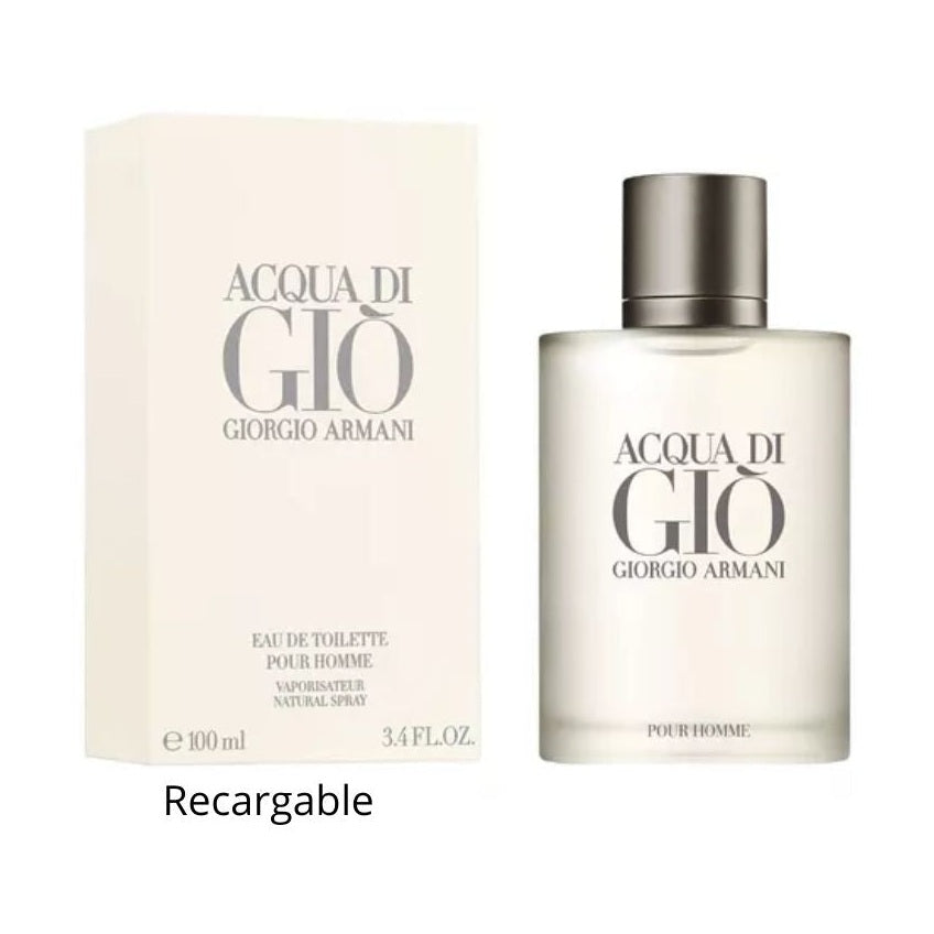 Perfume Acqua Di Gio Recargable Hombre Edt 100 Ml