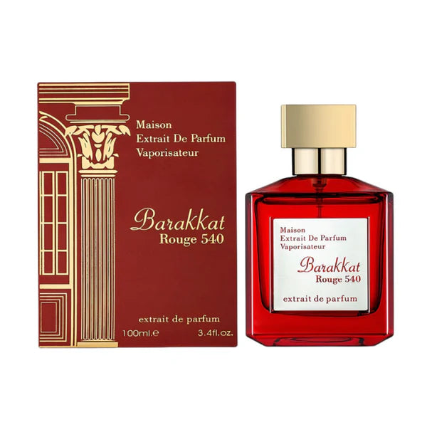 Perfume Fragrance World Barakkat Rouge 540 Extrait De Parfum Hombre 100 Ml