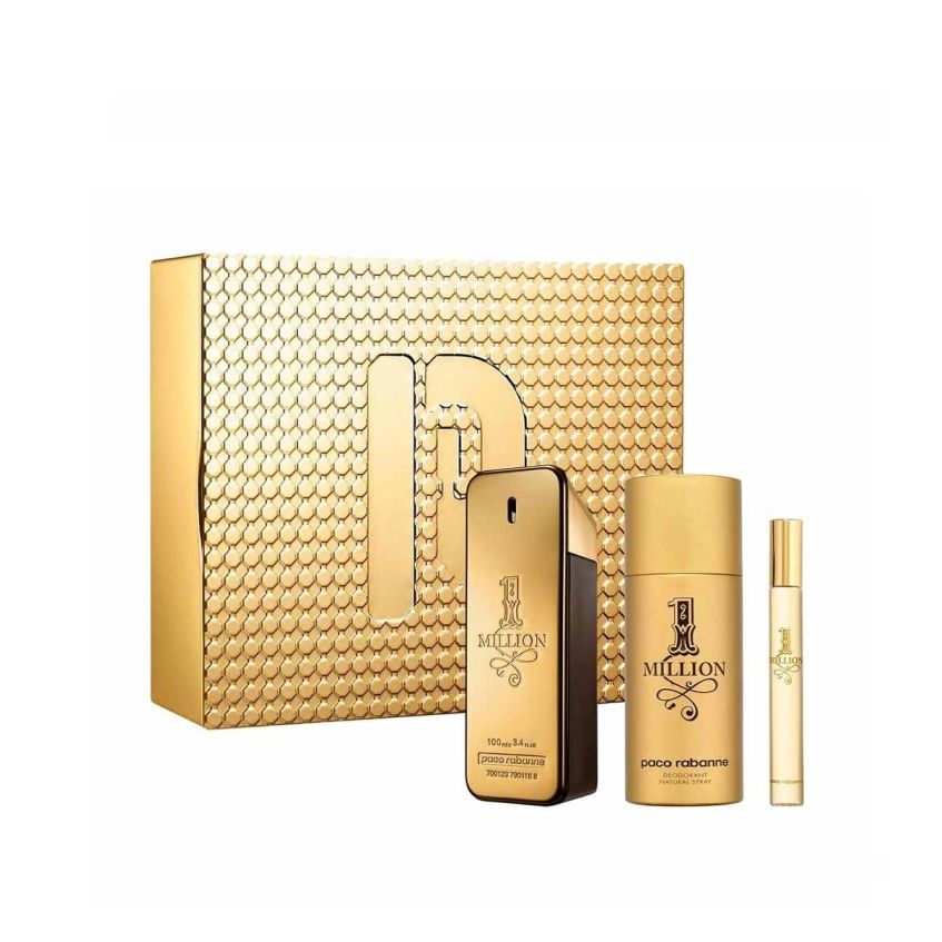 Perfume One Million Varon Edt 100 Ml / Edt 10 Ml / Desodorante 150 Ml Estuche