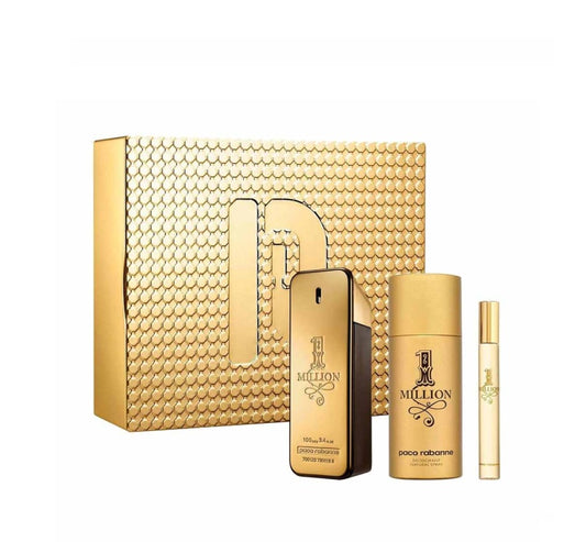 PERFUME ONE MILLION HOMBRE EDT 100 ML / EDT 10 ML / DESODORANTE 150 ML ESTUCHE