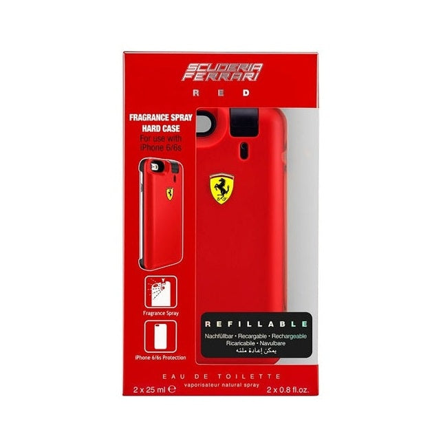 Perfume Ferrari Red Hombre Edt 25 Ml X 2 + Carcasa Iphone 6 - 6S
