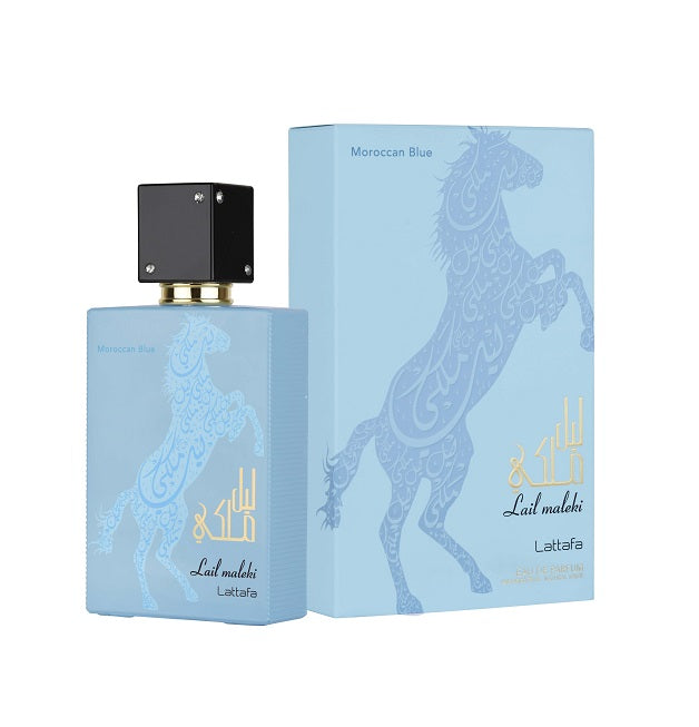 Perfume Lattafa Moroccan Blue Lail Maleki Unisex Edp 100 Ml