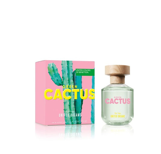 PERFUME BENETTON UNITED DREAMS GREEN CACTUS MUJER EDT 80 ML