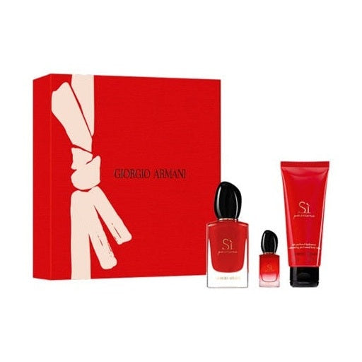 Perfume Si Armani Passione Dama Edp 50 ml / 7 ml / Body Lotion 50 ml Estuche