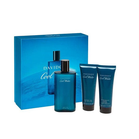 PERFUME COOL WATER HOMBRE EDT 125 ML / SHOWER GEL 75 ML / AFTER SHAVE 75 ML ESTUCHE