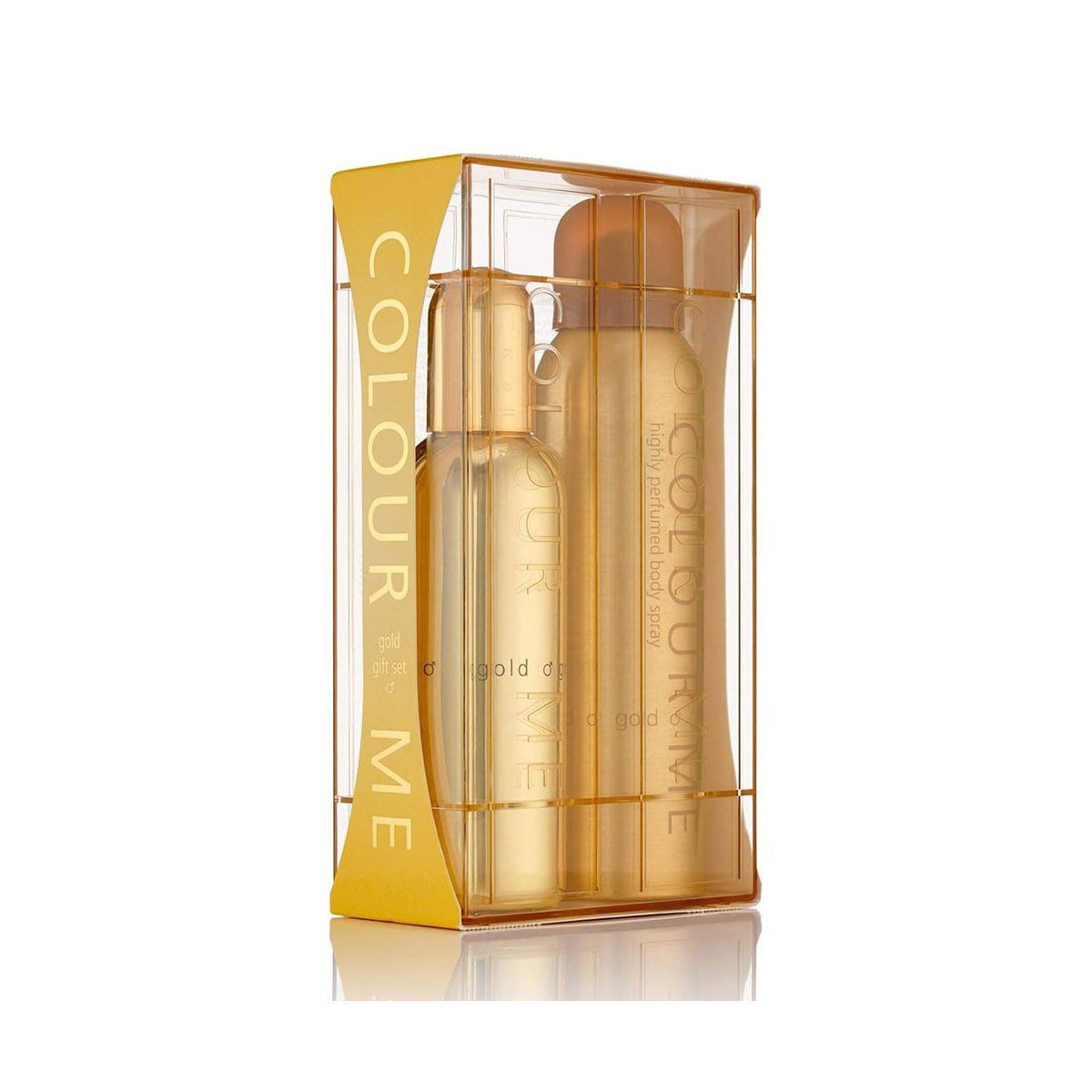 Perfume Colour Me Gold Hombre Edp 100 Ml / Body Spray 150 Ml Estuche