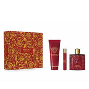PERFUME EROS FLAME VERSACE HOMBRE EDP 100 ML / 10 ML / SHOWER GEL 100 ML ESTUCHE