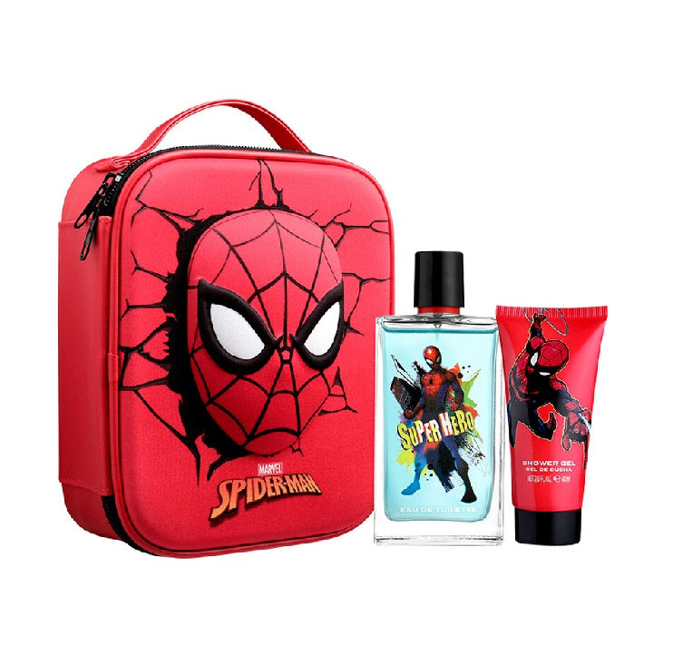 Perfume Spiderman Niño Edt 100 Ml / Bolso 3D / Shower Gel 100 Ml Estuche