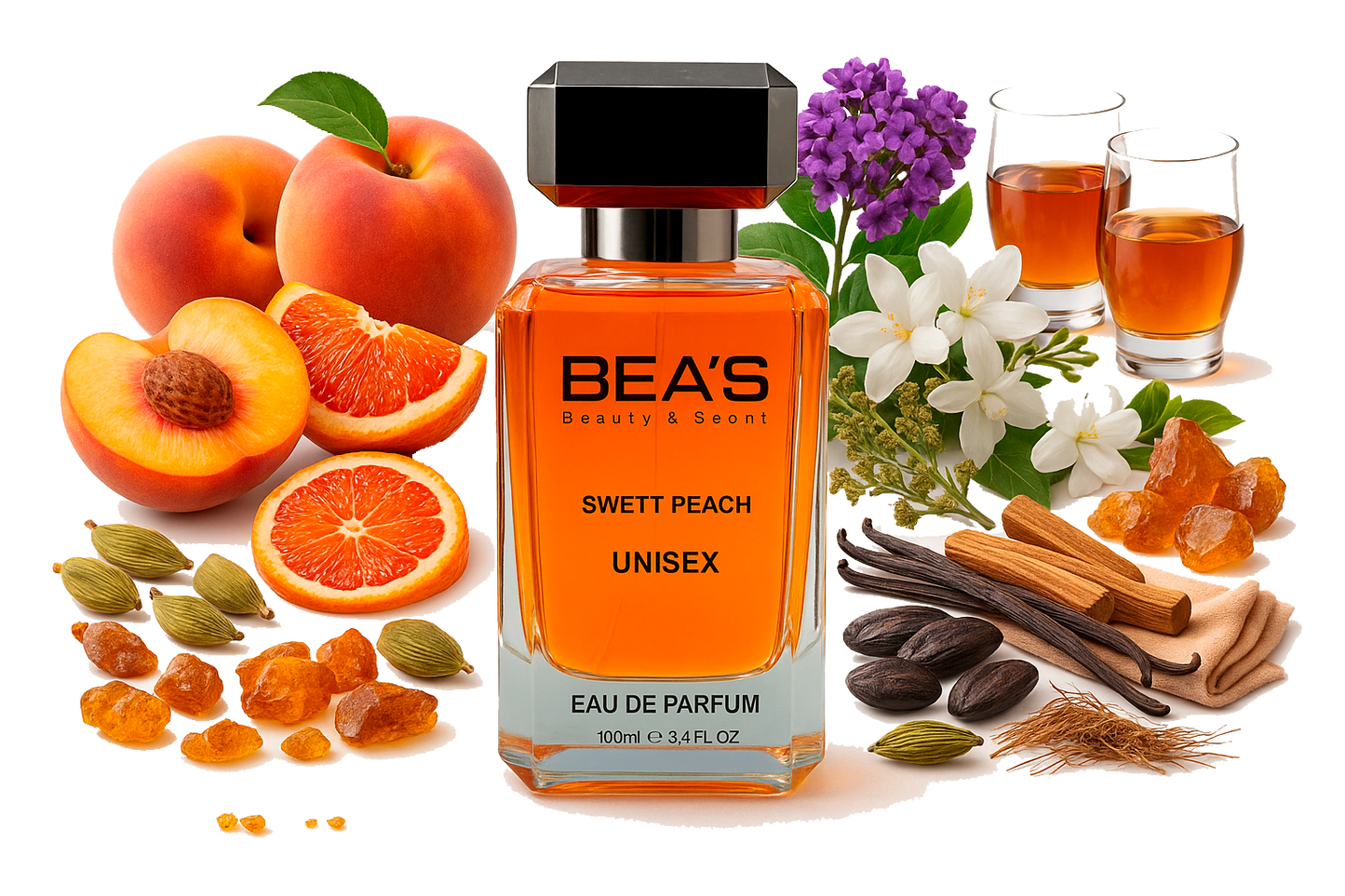 Perfume Beas Sweet Peach Edp 100ML Unisex