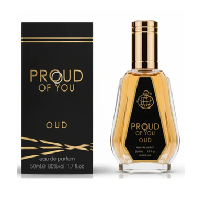 PERFUME FRAGRANCE WORLD PROUD OF YOU OUD MEN HOMBRE EDP 50 ML