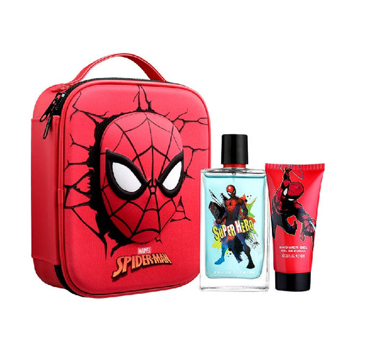 PERFUME SPIDERMAN NIÑO EDT 100 ML / BOLSO 3D / SHOWER GEL 100 ML ESTUCHE