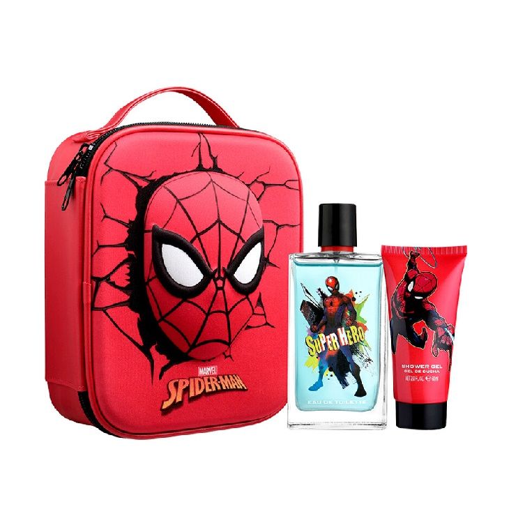 PERFUME SPIDERMAN NIÑO EDT 100 ML / BOLSO 3D / SHOWER GEL 100 ML ESTUCHE