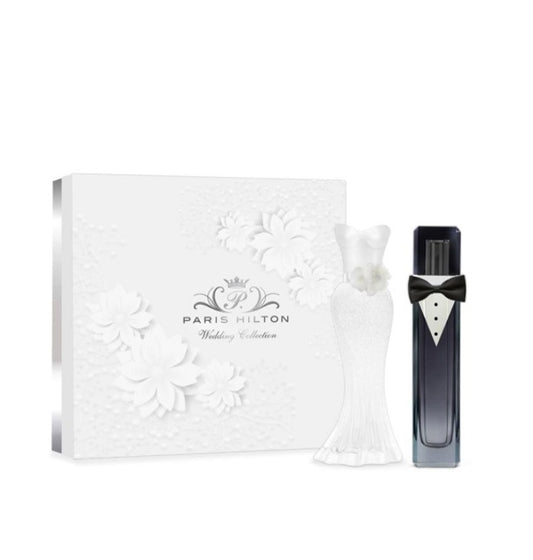 PERFUME PARIS HILTON WEDDING PLATINUM RUSH MUJER EDP 100 ML / GOLD RUSH HOMBRE EDT 100 ML ESTUCHE