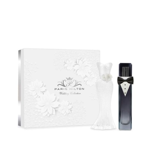 PERFUME PARIS HILTON WEDDING PLATINUM RUSH MUJER EDP 100 ML / GOLD RUSH HOMBRE EDT 100 ML ESTUCHE