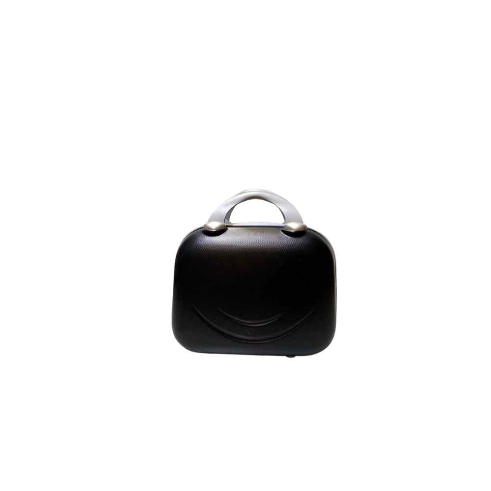Maleta De Fibra 4 Ruedas Chica Disco Black
