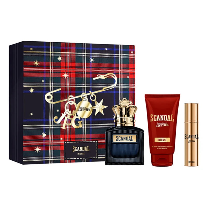 Perfume Jean Paul Gaultier Scandal Intense Hombre Edp 100 Ml / Edp 10 Ml / Shower Gel 75 Ml Estuche