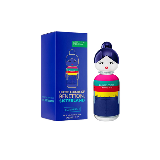 PERFUME BENETTON UNITED COLORS SISTERLAND BLUE NEROLI MUJER EDT 80 ML