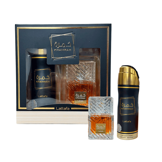 Set Lattafa Khamrah 100ML + Spray Edp Unisex