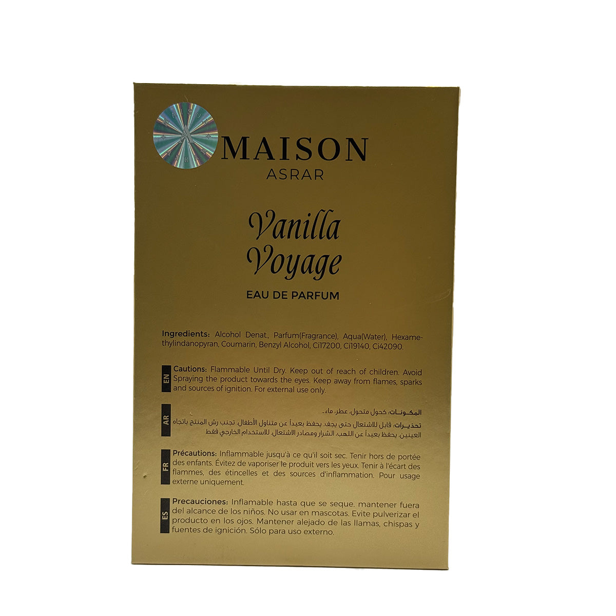 Perfume Maison Asrar Vanilla Voyage Edp 100 Ml