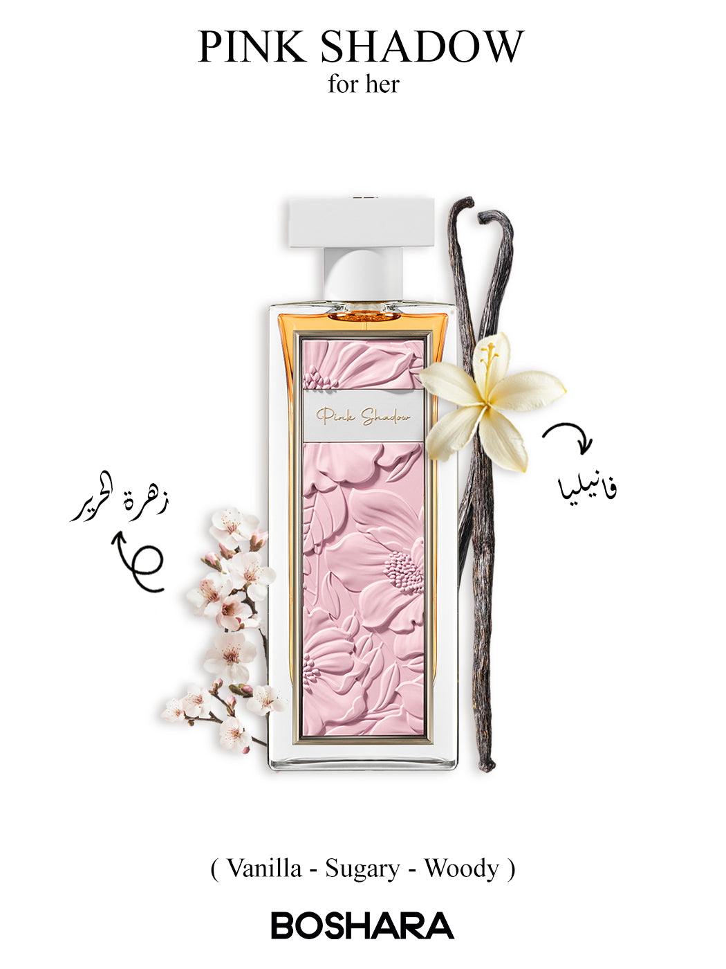 PERFUME BOSHARA PINK SHADOW UNISEX EDP 80ML